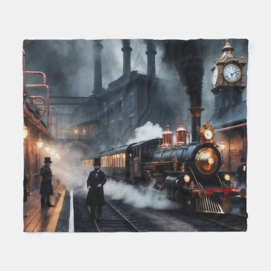 Couverture Polaire Gare de Steampunk (Devant (Horizontal))