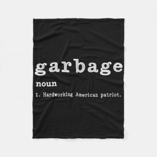 Couverture Polaire Garge Noun Hardworking American Trump 2024 Support