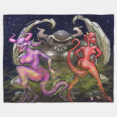 Couverture Polaire Gargouille n Fae Sombres (Devant (Horizontal))