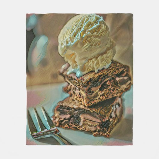 Couverture Polaire Gâteau à la crème glacée au chocolat (Devant)