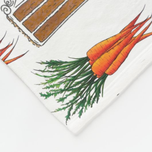 Couverture Polaire Gâteau de carottes tranche de carottes orange fraî (Coin)