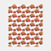 Couverture Polaire Gâteaux de poulet avec Ketchup Junk Food Foody (Devant)