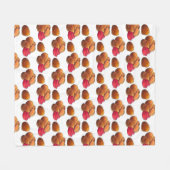 Couverture Polaire Gâteaux de poulet avec Ketchup Junk Food Foody (Devant (Horizontal))