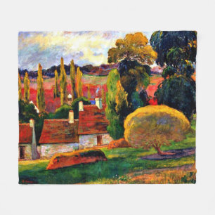 Couverture Polaire Gauguin : Ferme en Bretagne, célèbre peinture