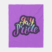 Couverture Polaire Gay pride (Devant)