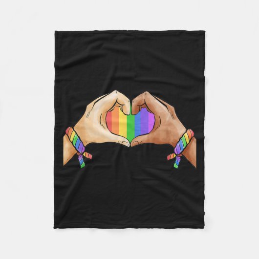 Couverture Polaire Gay Pride Clothing LGBT Rainbow Flag Pride Month (Devant)