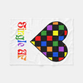 Couverture Polaire Gay Pride Rainbow Single Af Valentines Day Sarcas  (Devant (Horizontal))