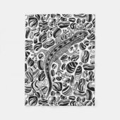 Couverture Polaire Gecko et galets (Devant)