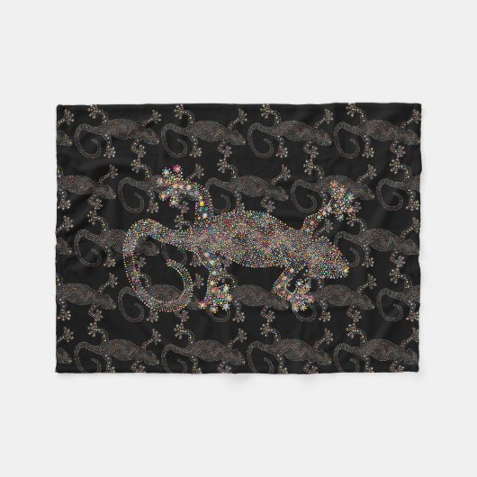 Couverture Polaire gecko LIZARD ART (Devant (Horizontal))