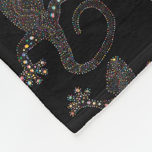 Couverture Polaire gecko LIZARD ART (Coin)