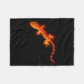 Couverture Polaire Gecko orange ardent (Devant (Horizontal))