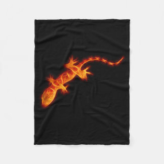 Couverture Polaire Gecko orange ardent