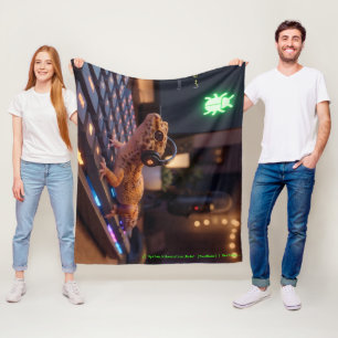 Couverture Polaire GeckoDev // Cyberpunk Programmeur Fleece Deken