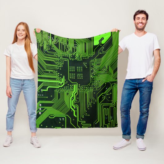 Couverture Polaire Geek de la carte de circuit électronique Nerd PCB (En situation)