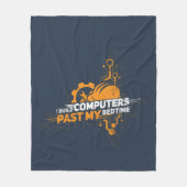 Couverture Polaire Geek de l'ingénieur informatique de construction (Devant)