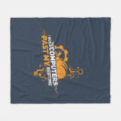 Couverture Polaire Geek de l'ingénieur informatique de construction (Devant (Horizontal))