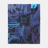 Couverture Polaire Geek Sortie carte de circuit électronique Nerd PCB (Devant)