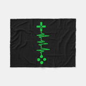 Couverture Polaire Geeks Heartbeat Gaming (Devant (Horizontal))
