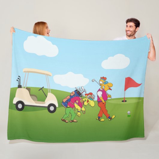 Couverture Polaire Geezer Golf Fleece Blanket (En situation)