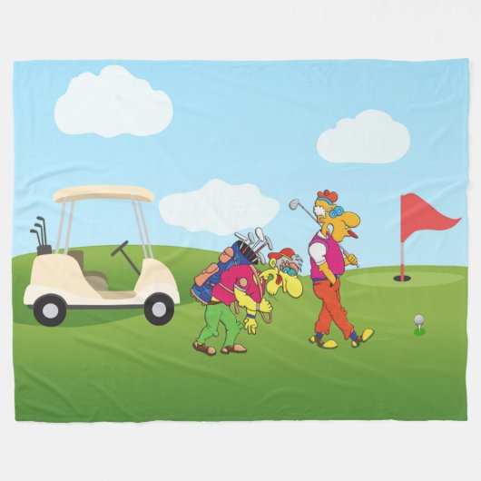 Couverture Polaire Geezer Golf Fleece Blanket (Devant (Horizontal))