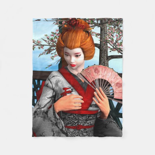Couverture Polaire Geisha (Devant)
