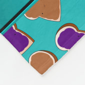 Couverture Polaire Gelée nommée personnalisée de beurre d'arachide de (Coin)