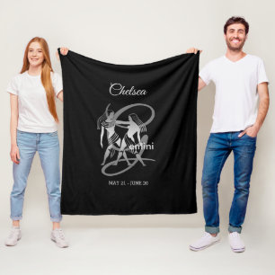 Couverture Polaire Gémeaux - signe de zodiaque
