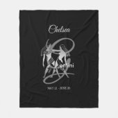 Couverture Polaire Gémeaux - signe de zodiaque (Devant)