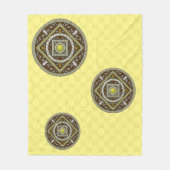 Couverture Polaire Gemini Mandala Fleece Blanche (Devant)