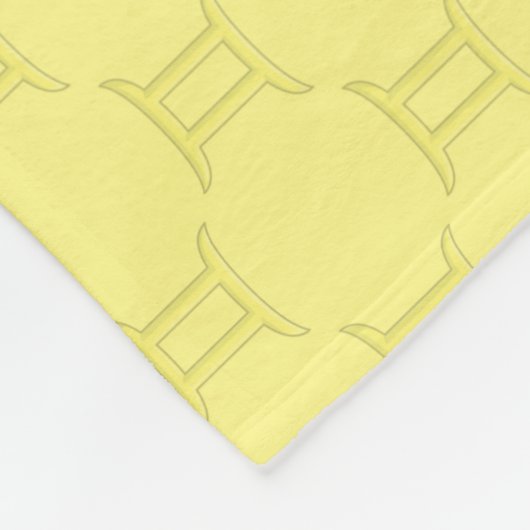 Couverture Polaire Gemini Mandala Fleece Blanche (Coin)