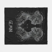 Couverture Polaire Gemini Zodiac Constellation polaire Blanche (Devant (Horizontal))