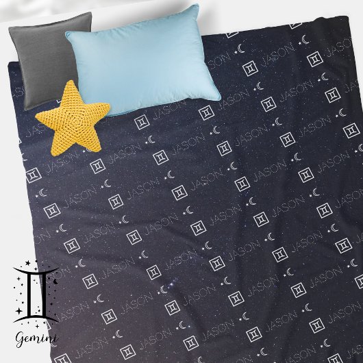 Couverture Polaire Gemini Zodiac Nom du signe Constellation Astrologi
