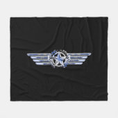 Couverture Polaire Général Air Pilot Chrome Comme Star Wings Black (Devant (Horizontal))