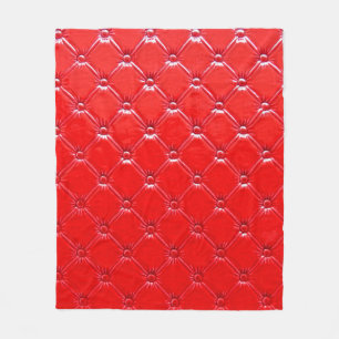 Couverture Polaire Gênes red leather upholstery.