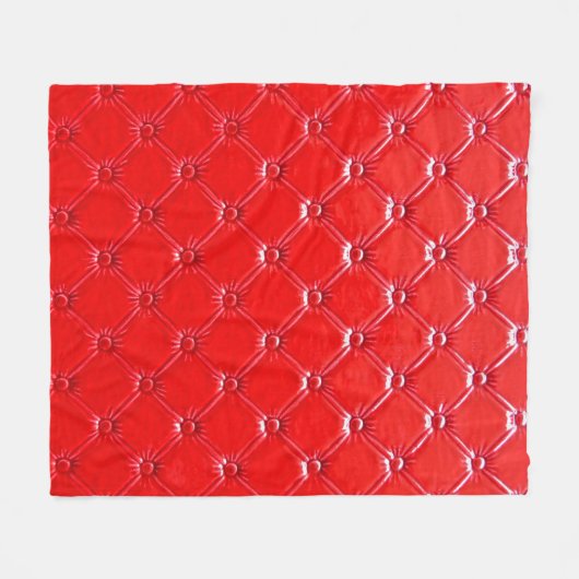 Couverture Polaire Gênes red leather upholstery. (Devant (Horizontal))