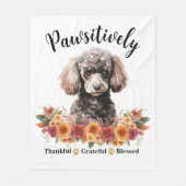 Couverture Polaire Génial et gracieux, bienheureux, mignon chien (Devant)