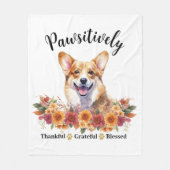 Couverture Polaire Génial et gracieux, bienheureux, mignon chien (Devant)