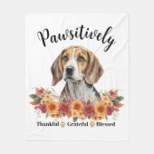 Couverture Polaire Génial et gracieux, bienheureux, mignon chien (Devant)