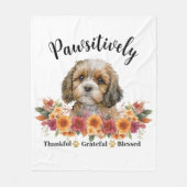 Couverture Polaire Génial et gracieux, bienheureux, mignon chien (Devant)