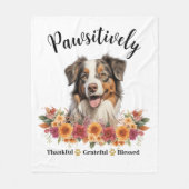 Couverture Polaire Génial et gracieux, bienheureux, mignon chien (Devant)