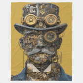 Couverture Polaire Gentleman Mécanique Steampunk (Devant)