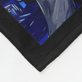 Couverture Polaire Gentoo Penguin Starry Night Painting Men Women Kid (Coin)