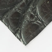 Couverture Polaire Genuine black alligator leather texture, close up (Coin)