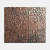 Couverture Polaire Genuine leather texture backgroundr close-up, embo (Devant (Horizontal))