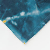 Couverture Polaire Géode Agate Gemstone Blue et Gold (Coin)