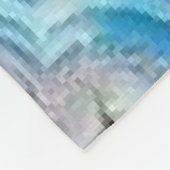 Couverture Polaire Géode d'Agate Bleu Blanche (Coin)