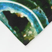 Couverture Polaire Géode fossile bleu vert (Coin)