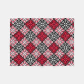 Couverture Polaire Géométri abstrait sans à damiers (Devant (Horizontal))