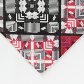 Couverture Polaire Géométri abstrait sans à damiers (Coin)