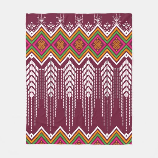 Couverture Polaire Geometric ethnic pattern traditional background, v (Devant)